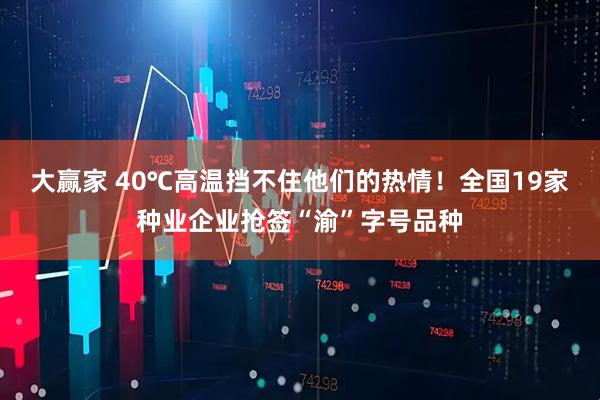 大赢家 40℃高温挡不住他们的热情！全国19家种业企业抢签“渝”字号品种