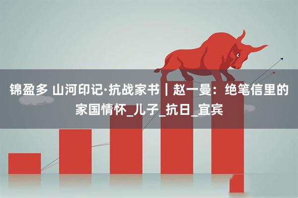 锦盈多 山河印记·抗战家书｜赵一曼：绝笔信里的家国情怀_儿子_抗日_宜宾